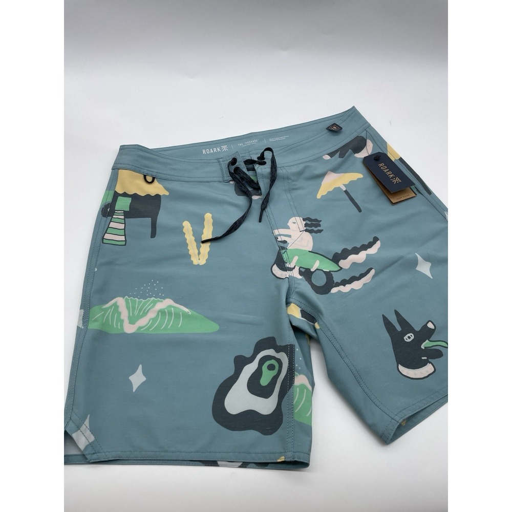 Roark "the Passage"  18" Boardshorts Size 31 Agave Blue